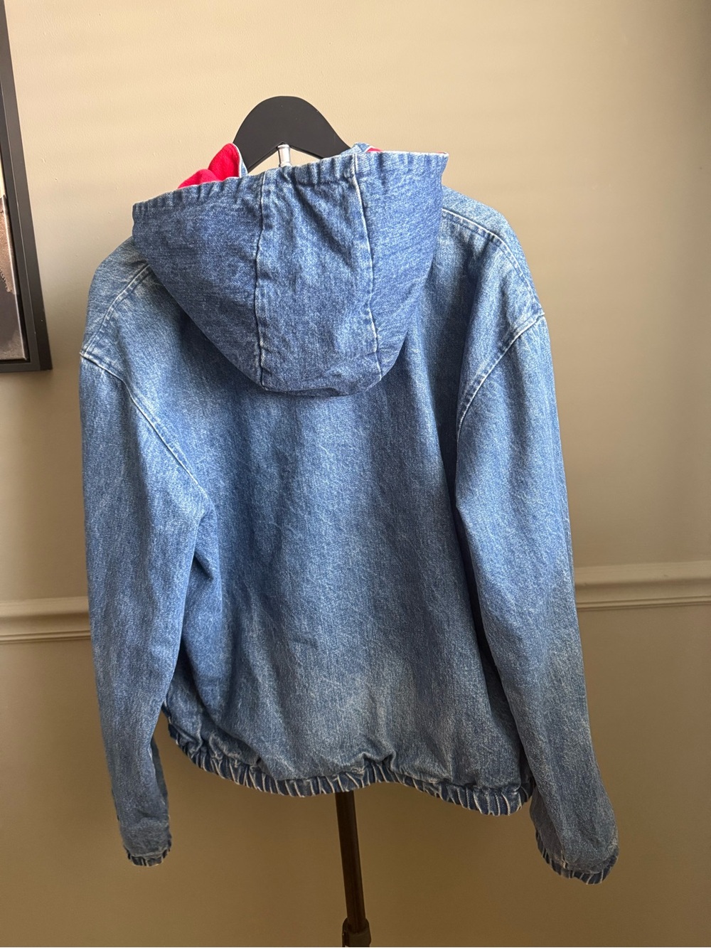 Vintage Polo by Ralph Lauren Denim Jacket with Red Lining - Picture 7 of 12